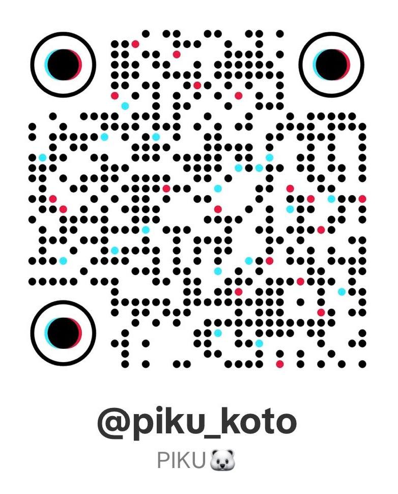 TikTok公式アカウント @piku_koto のQRコード